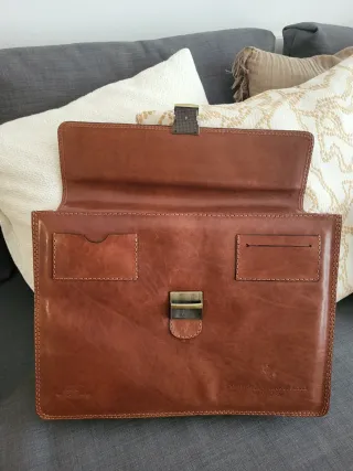 Maletín ejecutivo piel Vaporetto marrón