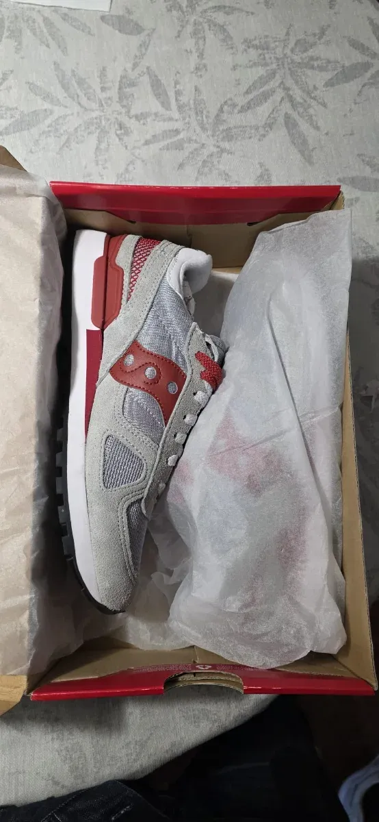 Saucony Shadow Original Talla 42 Gris/Rojo