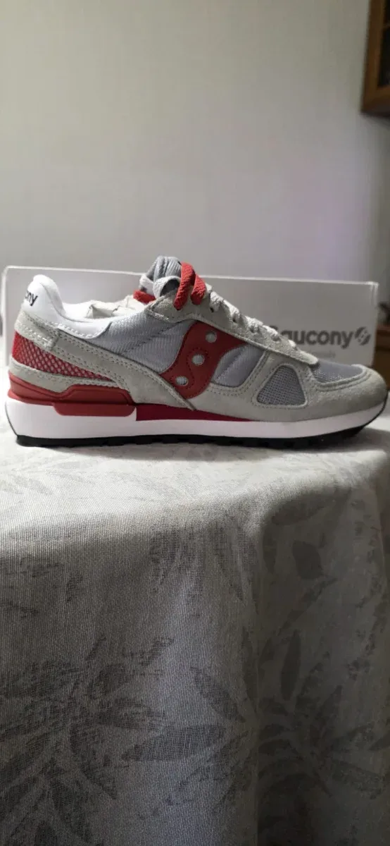 Saucony Shadow Original Talla 42 Gris/Rojo