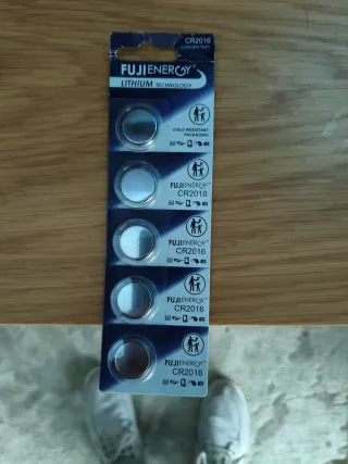 Pilhas CR2016 FujiEnergy (5 unidades)