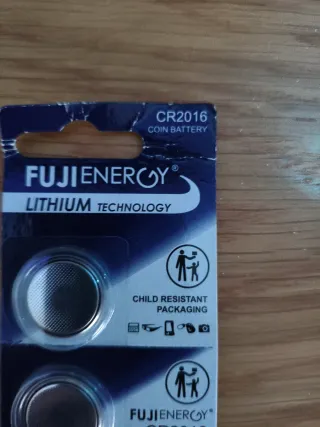Pilhas CR2016 FujiEnergy (5 unidades)