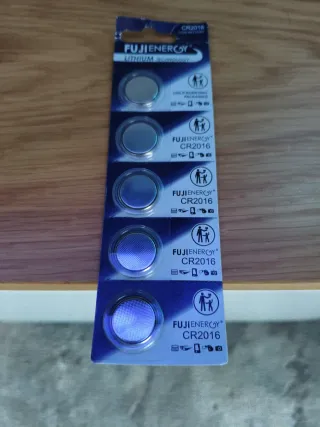 Pilhas CR2016 FujiEnergy (5 unidades)