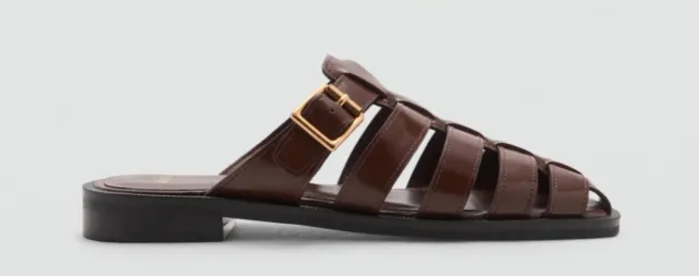 Sandalia cangrejera piel 100% piel (sin estrenar)