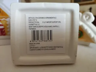 Scatola ceramica decorata Natale.