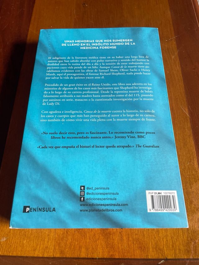 Causa de la muerte: La vida y las muchas muerte...
