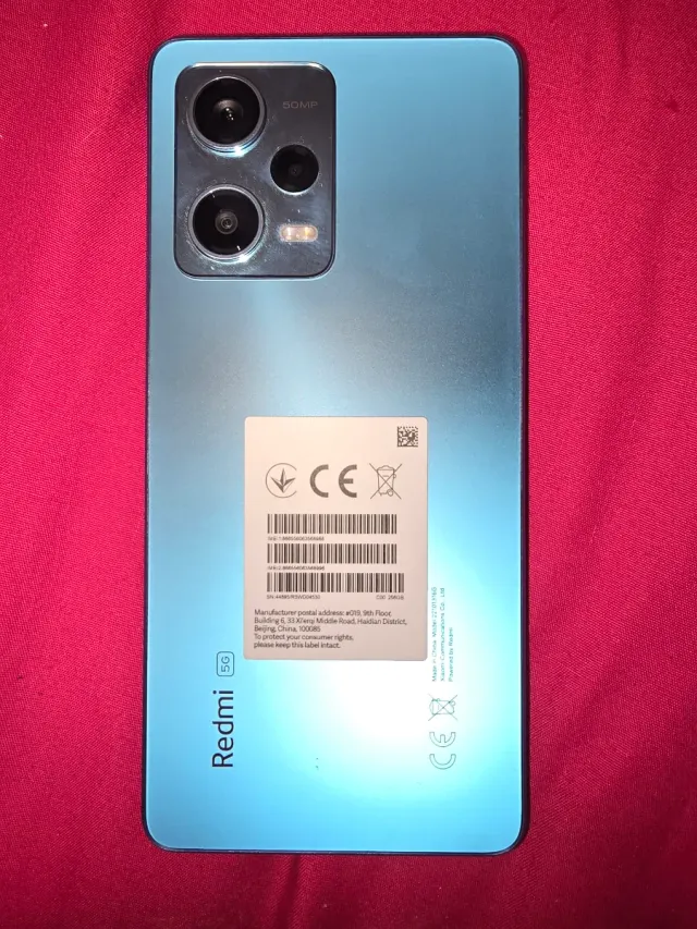 Redmi Note 12 5G Azul casi nuevo con su caja todo.