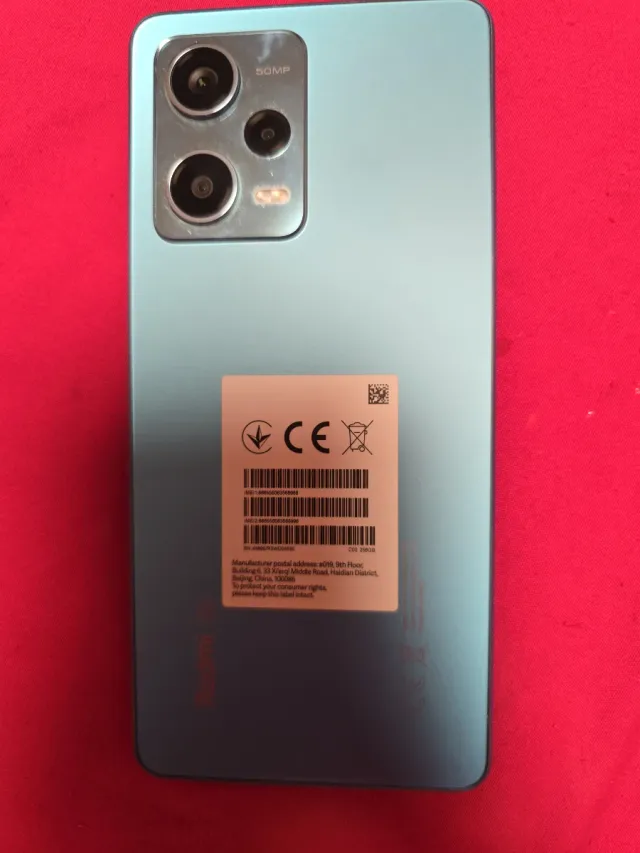 Redmi Note 12 5G Azul casi nuevo con su caja todo.
