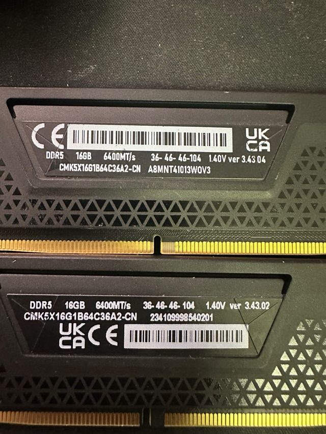 Memória RAM Corsair Vengeance DDR5 6400MHz #540201