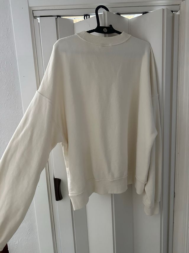 Jersey H&M blanco overzise talla M
