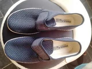 Scarpe Uomo Emanuela Blu/Nero Mesh