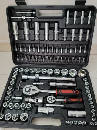 Maletín Herramientas 108 Piezas + Pistola Impacto