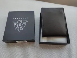 Cartera Caramelo Hombre Negra.