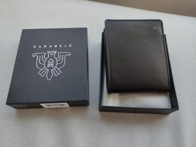 Cartera Caramelo Hombre Negra.