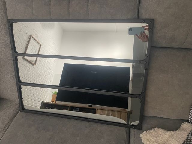 Espejo Maisons du Monde Negro 80x60