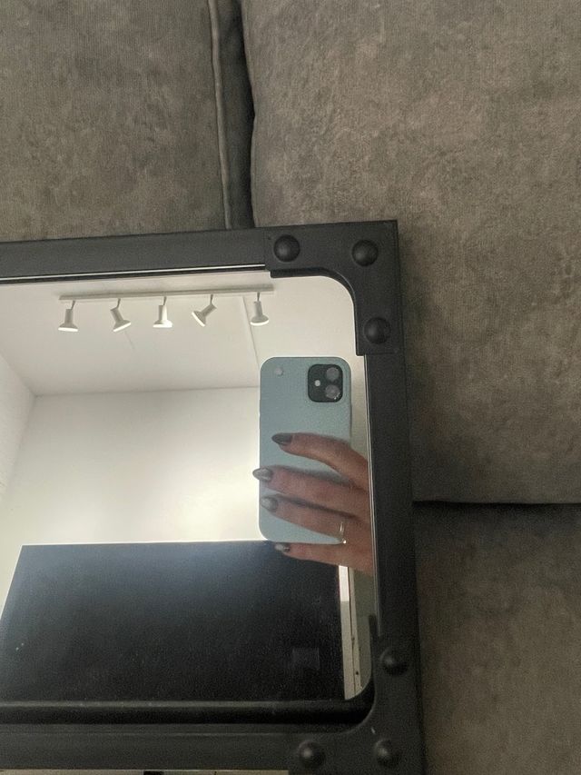 Espejo Maisons du Monde Negro 80x60