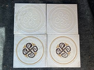 Azulejos antiguos decorados