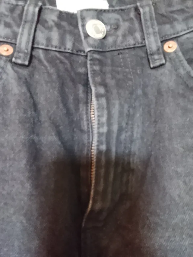 Jeans Zara oversize neri strappati