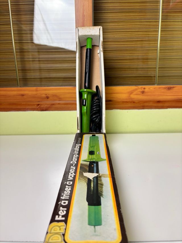 Rizadora JDR vintage de vapor con caja original