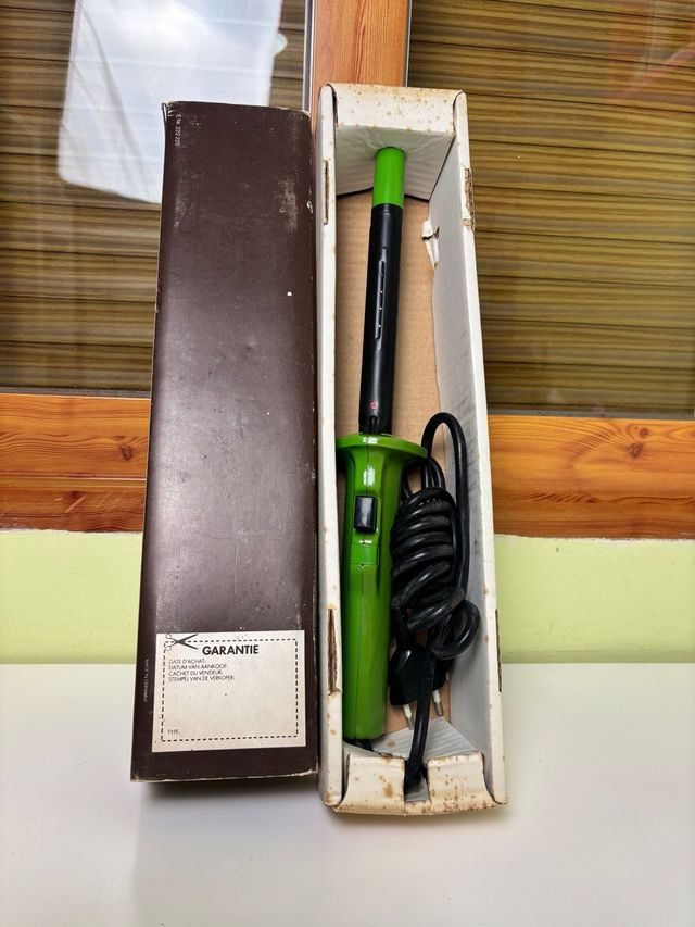 Rizadora JDR vintage de vapor con caja original