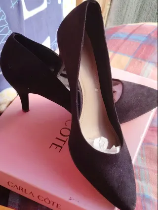 Scarpe décolleté H&M camoscio tacco 8 cm