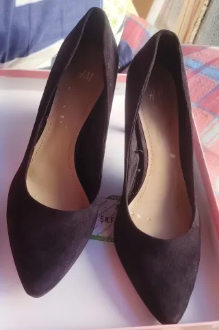 Scarpe décolleté H&M camoscio tacco 8 cm