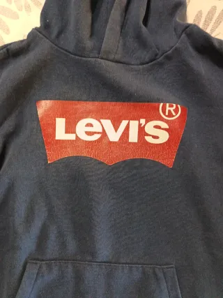 Felpa Levi's blu con logo