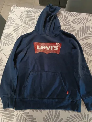 Felpa Levi's blu con logo