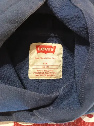 Felpa Levi's blu con logo