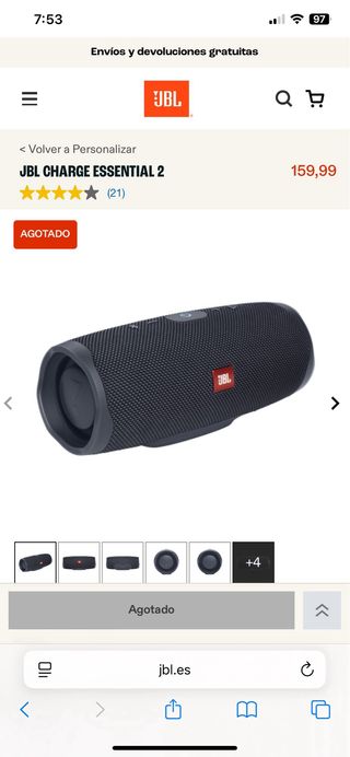 Altavoz JBL Charge Essential 2 Negro NUEVOS