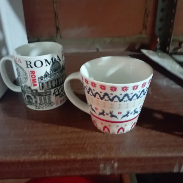Tazas de cerámica decoradas