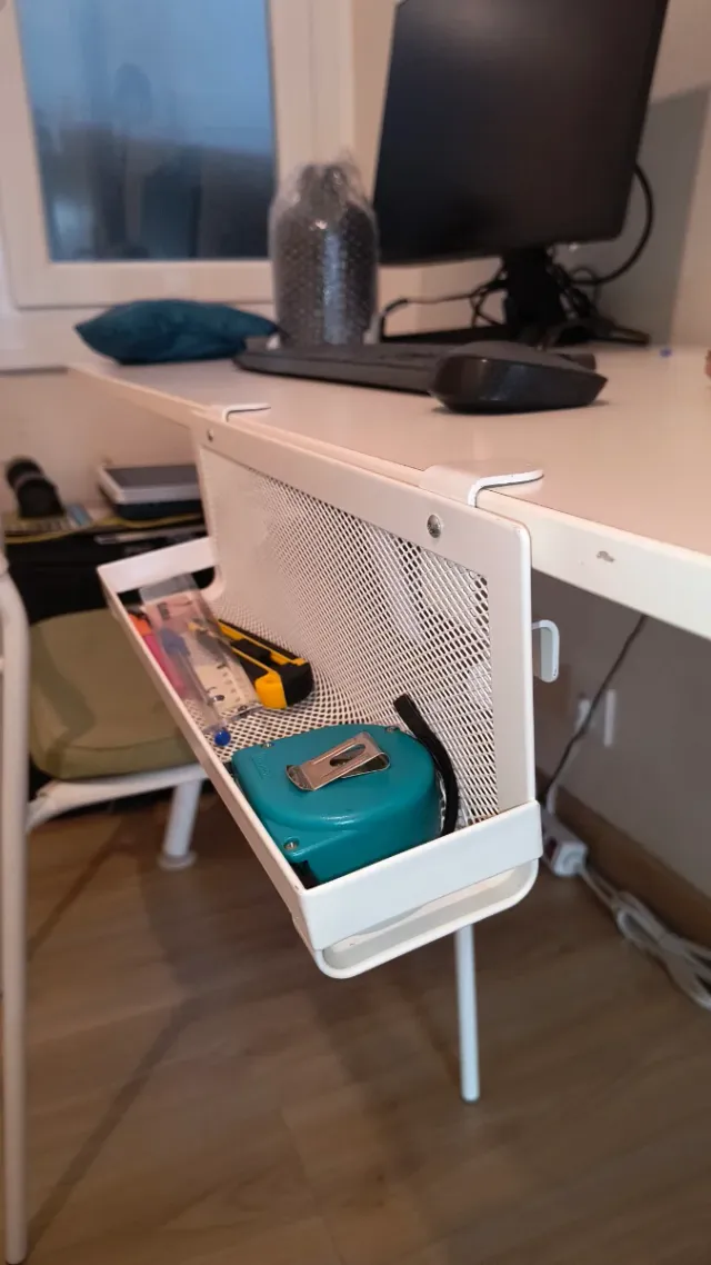 Organizzatore metallico per stagione primaverile Ikea bianco