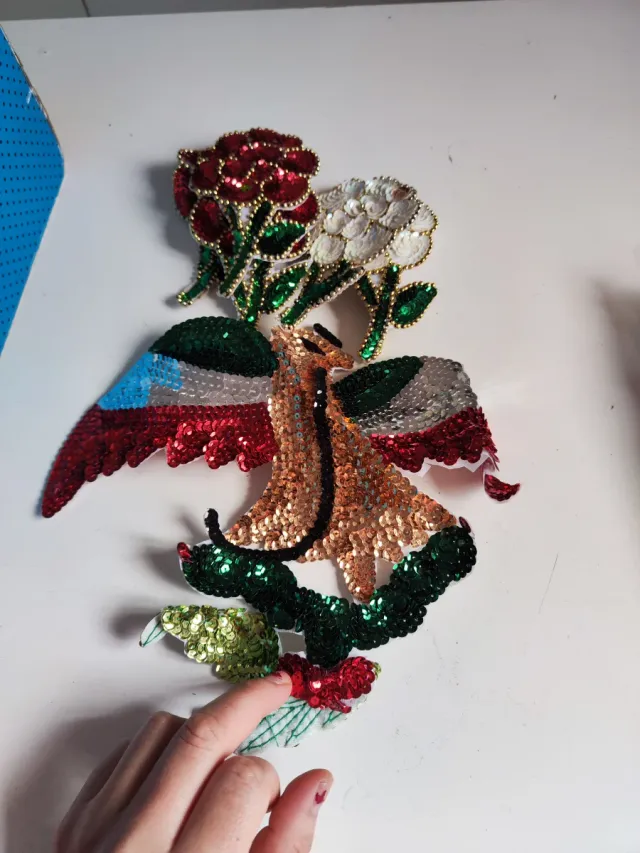 Parche bordado águila escudo mexicano