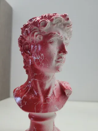 Statua David Pop Art Rossa