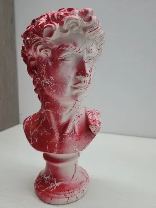 Statua David Pop Art Rossa