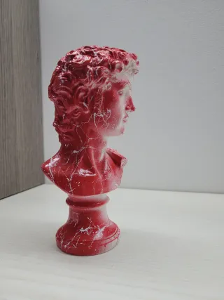 Statua David Pop Art Rossa