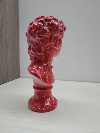 Statua David Pop Art Rossa