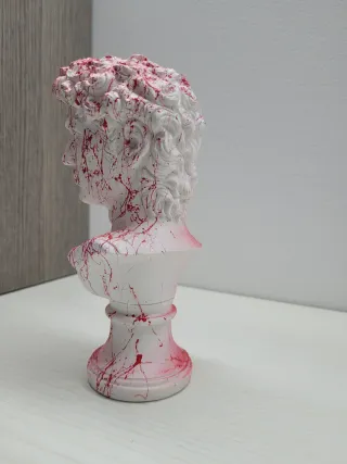 Statua David Pop Art Rossa