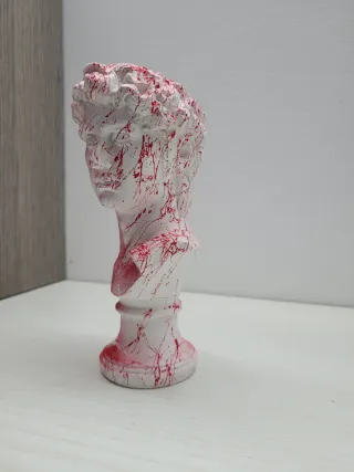 Statua David Pop Art Rossa