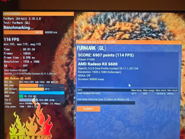 PC Gaming RX 6600 Aura Blanca