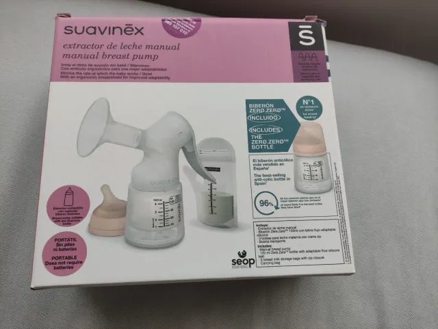 Sacaleches manual Suavinex + Biberón Zero.Zero