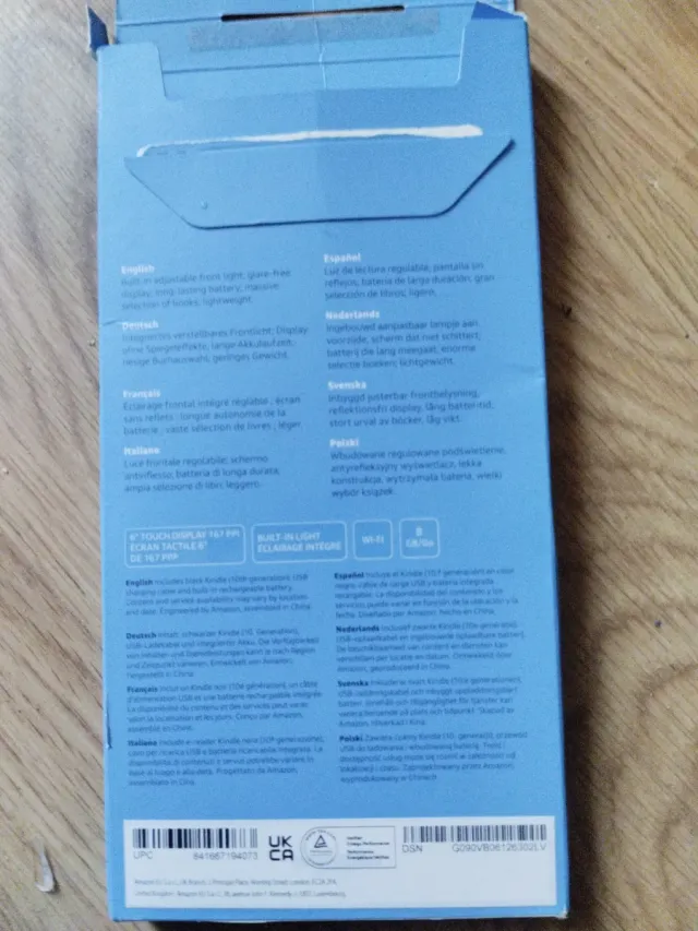 Amazon Kindle E-reader Negro