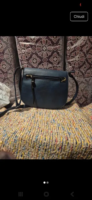 Borsa a tracolla blu