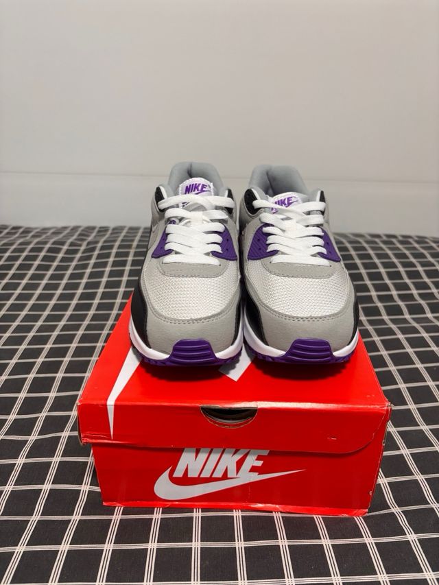 Nike Air Max 90 Gris y Morado