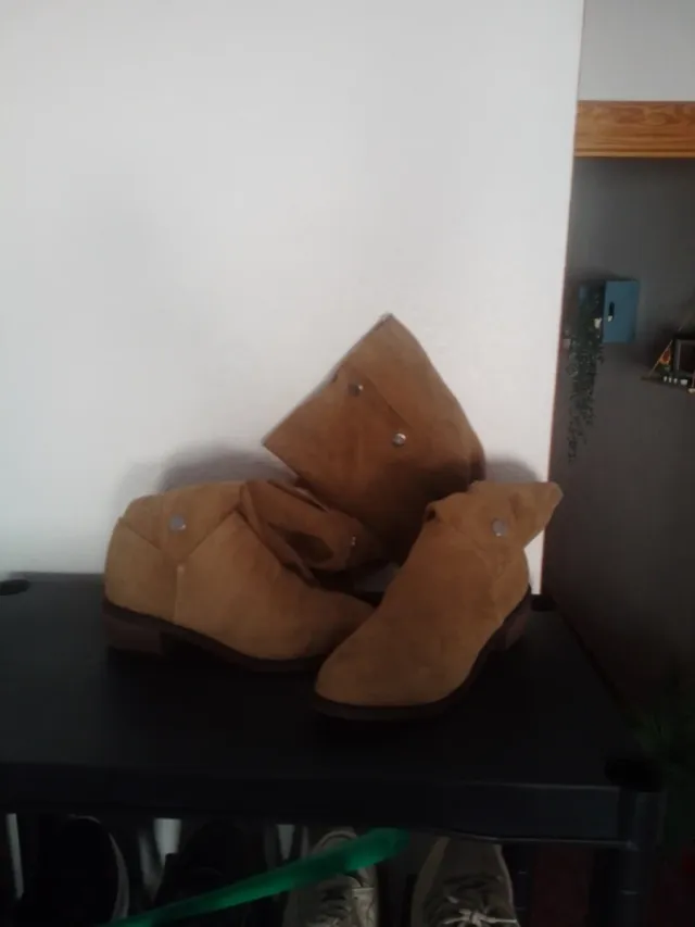 Botas Shein Talla 39 Beige/Marrón