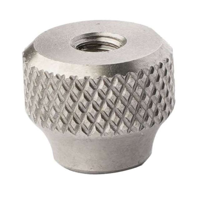 Tuerca M4 moleteada para tapa de cuchillos
