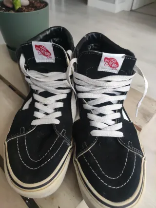 Zapatillas Vans SK8 Hi Negras Talla 41