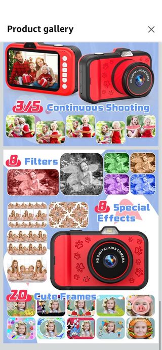 Cámara Digital Infantil Roja