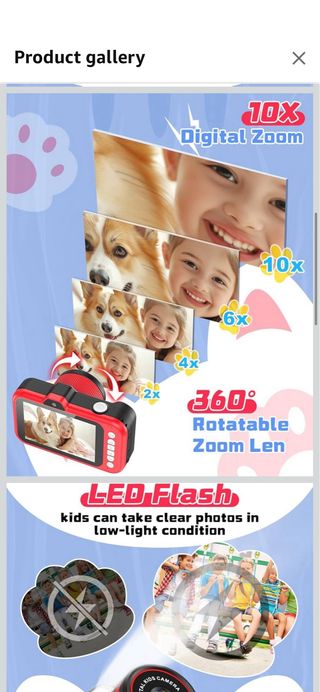 Cámara Digital Infantil Roja