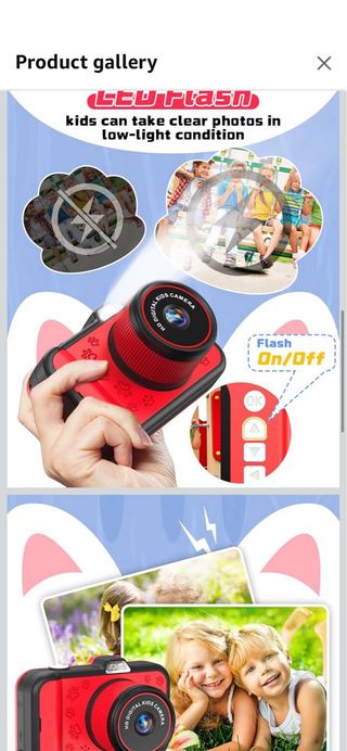 Cámara Digital Infantil Roja