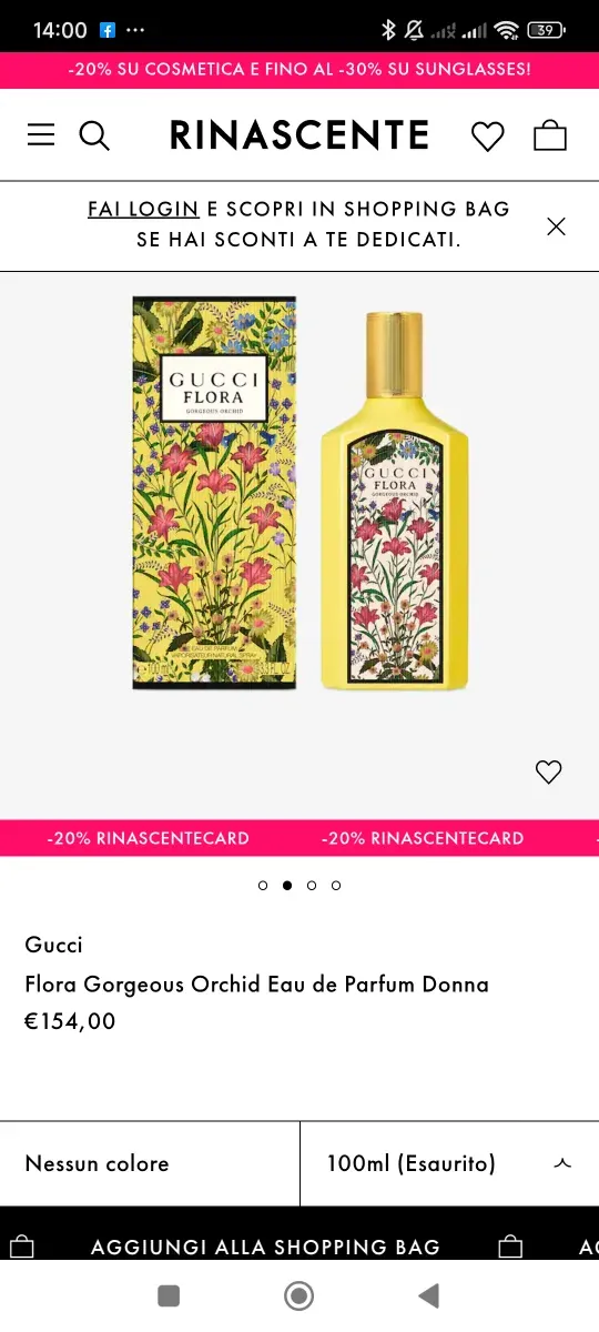 Profumo Gucci Flora Gorgeous Orchid 100ml